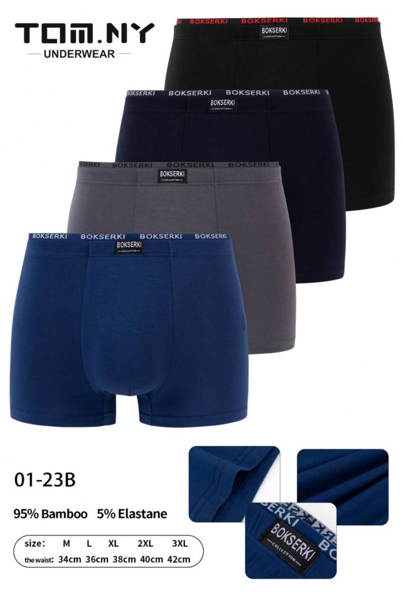 Bokserki męskie Roz M-3XL, Mix kolor Paczka 24 szt